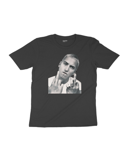 Faces - Eminem with the Bird - Half Sleeve T-Shirt