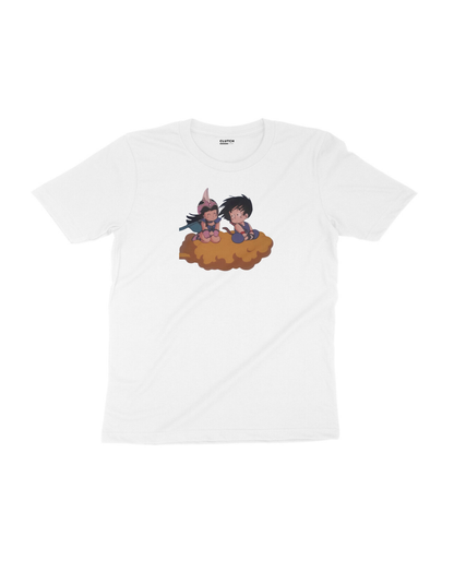 Goku and Chi Chi - Half Sleeve T-Shirt