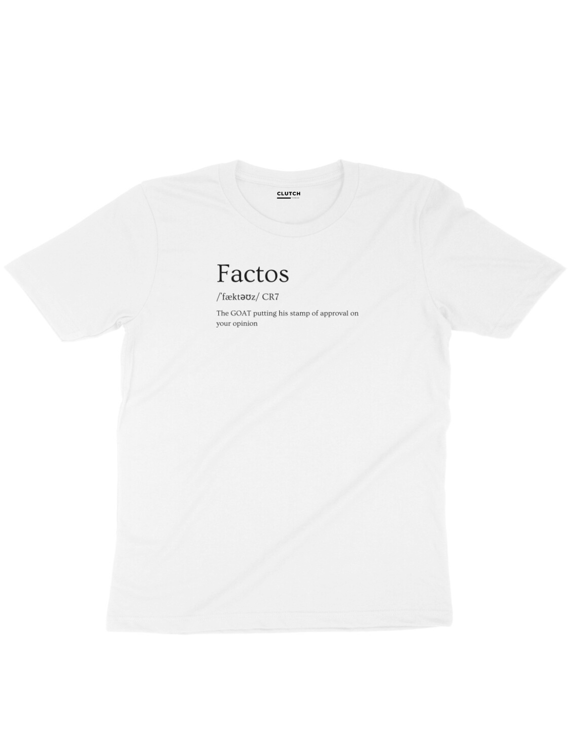 FACTOS| Cristiano Ronaldo Half Sleeve T-Shirt