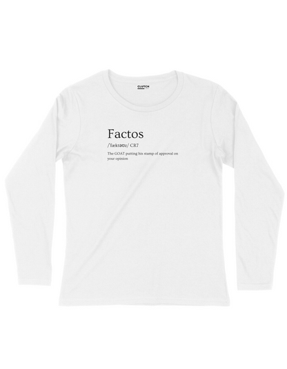 Cristiano Ronaldo| FACTOS Full Sleeve T-Shirt